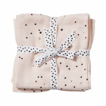 Done by Deer｜Komplet 2 pamučne pelene 120×120 - Dreamy dots Powder