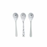 Done by Deer|Set od 3 kašikice - Happy dots Grey