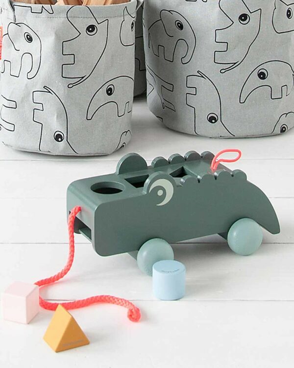 Done_by_deer_komplet_3_korpe_siva_hb002 Done by Deer Set od 3 košare za odlaganje - Contour Grey - Image 3