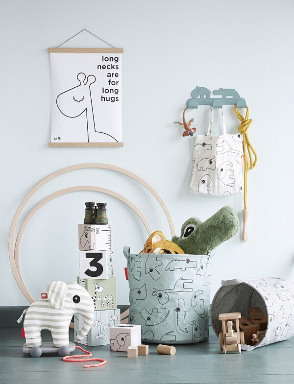 Done_by_deer_komplet_3_korpe_siva_hb003 Done by Deer Set od 3 košare za odlaganje - Contour Grey - Image 4