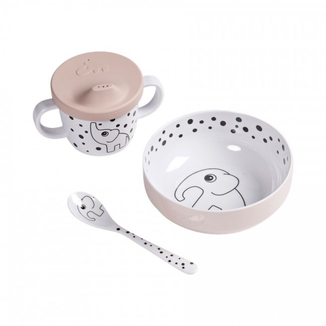 Done by Deer Set za jelo Prvi obrok - Happy dots Powder - Image 1
