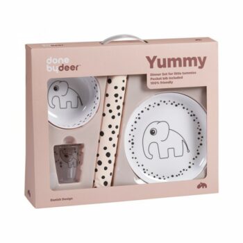 Done by Deer Set za jelo - Happy dots Powder