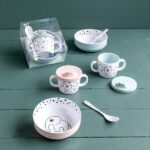 Done by Deer|Set za jelo Prvi obrok - Happy dots Blue - Image 2