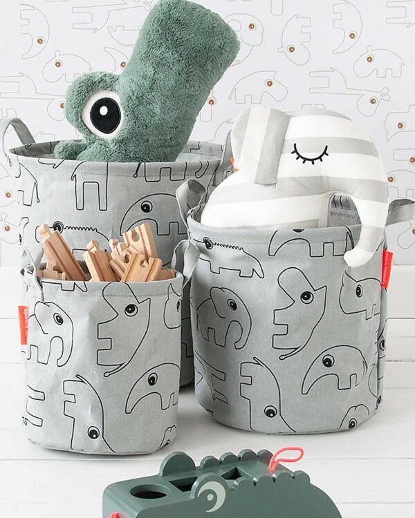 set-3-kosare-005 Done by Deer Set od 3 košare za odlaganje - Contour Grey - Image 2