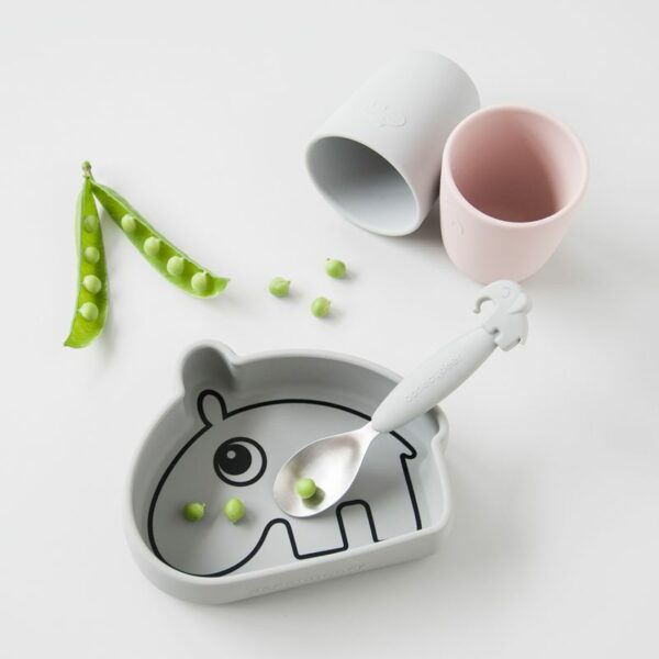 Done by Deer YummyPlus 3-dijelni pribor za jelo - Deer friends Grey - Image 4