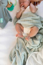 Vinter&Bloom|Muslin ECO dekica 100x80 - Sage Green - Image 2