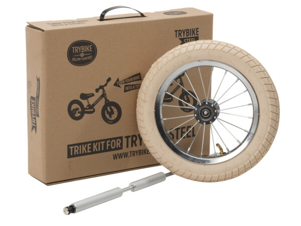 Trybike Bijeli točak set za Vintage Steel tricikl - Image 1