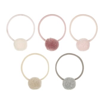 Mimi and Lula Gumice za kosu - Pom Pom roze (5 kom)