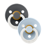 BIBS Iron night & Baby blue night (0-6m) – 2kom