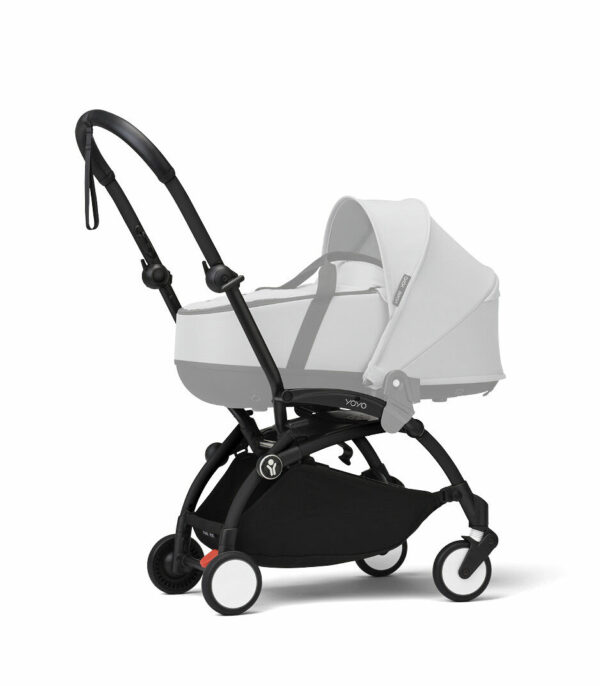 YOYO3_NewbornShell_Stone_BlackFrame_3-4_Shadow_0481-A30_eCom Stokke YOYO³ okvir / ram za kolica – Crni - Image 4