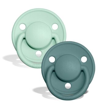 Bibs De Lux cucle - Nordic Mint & Island Sea - Silicone (0-36m) – 2kom