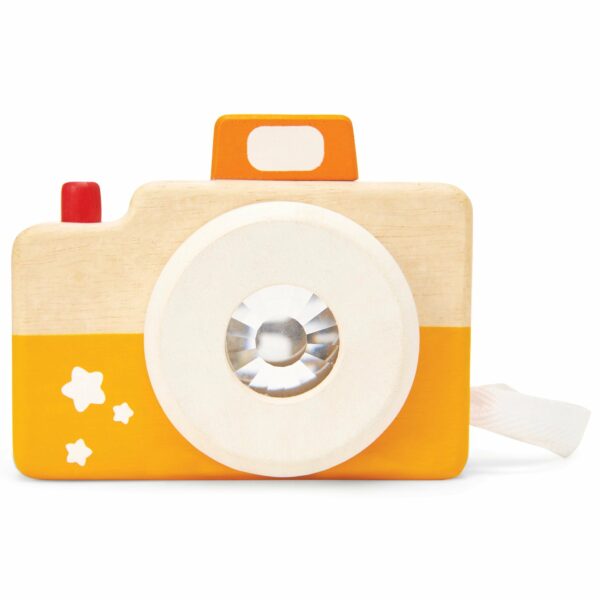 PL115-Party-Camera-Yellow-Orange-Wooden-Toddler-Toy-Kaleidoscope_2048x2048 Le Toy Van Drveni fotoaparat - party kamera - Image 1