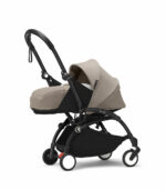 Stokke YOYO³ kolica i sklopiva košara za novorođenčad – Black/Taupe