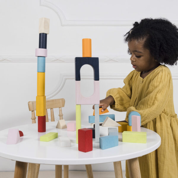 PL135-stacking-multi-coloured-blocks Le Toy Van drvene kocke za gradnju – 60 komada - Image 3
