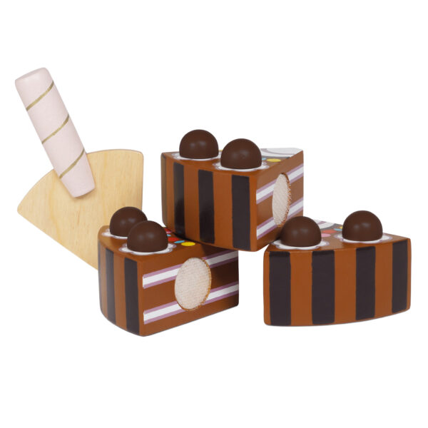 TV277-chocolate-gateau-stacked-cake-slicer Le Toy Van Drvena čokoladna rođendanska torta - Image 9