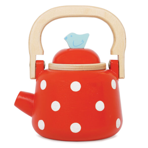 TV312-Dotty-Kettle-2020-Red-Tea Le Toy Van Drveni čajnik Dotty - Image 1
