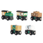 Le Toy Van set drvenih vozića - Great Green Train - Image 5