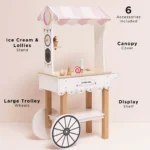 Le Toy Van Drvena kolica - prodavnica sladoleda - Image 2