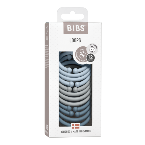 BIBS Loops obruči Baby Blue / Cloud / Petrol (12kom) - Image 6
