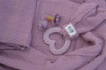 BIBS Swaddle Muslin 120x120 - Heather - Image 2