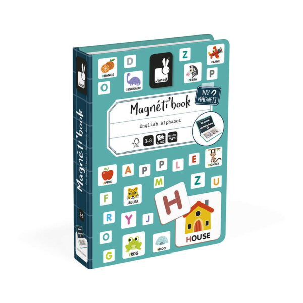 english-alphabet-magneti-book Janod magnetna knjiga Alfabet - Image 2
