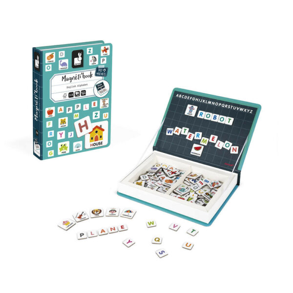 english-alphabet-magneti-book06 Janod magnetna knjiga Alfabet - Image 1