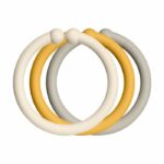 BIBS Loops obruči Ivory / Honey bee / Sand (12kom)