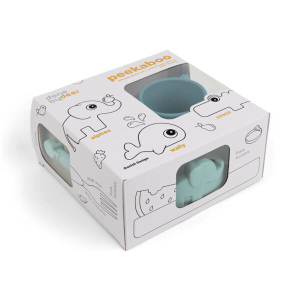 Done by Deer Silikonski set za jelo Peekabo – Deer friends Blue - Image 7