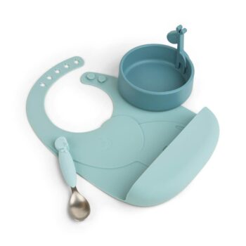 Done by Deer Set za jelo Prvi obrok Peekaboo - Deer friends Blue