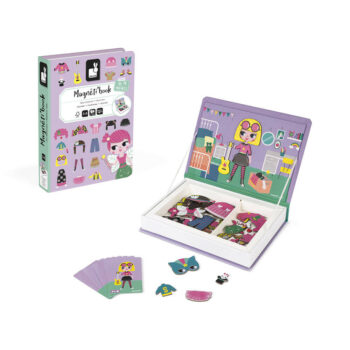 Janod magnetna knjiga Girl's costumes - Kostimi za djevojčice