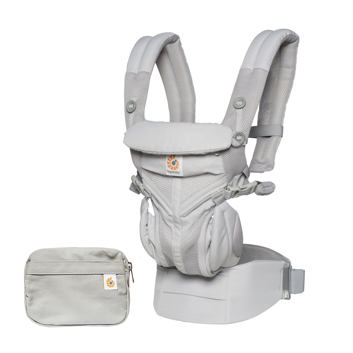 OMNI-360-Cool-AIr-Mesh-Pearl-Grey-02 Ergobaby Nosiljka Cool Air Omni 360 – Biserno siva - Image 1