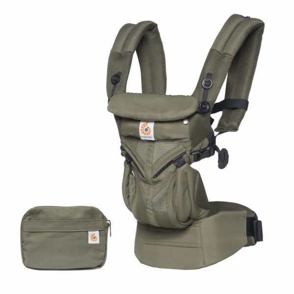 OMNI-360-Cool-Air-Mesh-Khaki-02 Ergobaby Nosiljka Cool Air Omni 360 – Maslinasto zelena - Image 1