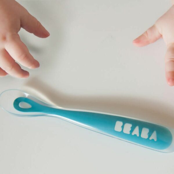 BEABA Prva kašikica za hranjenje Ergonomic Blue - Image 3