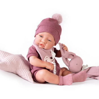 Antonio Juan lutka beba Pedrita sa zečićem i jastučićem 42cm