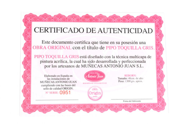 Antonio Juan lutka Reborn Nacida - vinil 42cm - Image 5