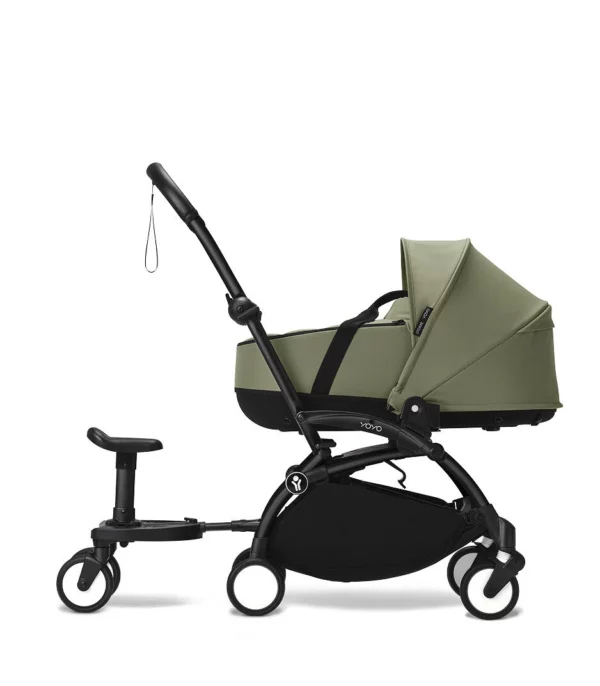 YOYO3_NewbornShell_Olive_BlackFrame_Profile_Board_0246_eCom Stokke YOYO+ Buggy Board - Image 5
