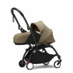 Stokke YOYO³ kolica i sklopiva košara – Black/Toffee