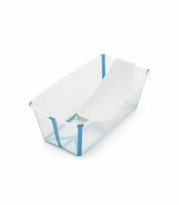 Stokke Flexi Bath 160628-3096 Newborn Transparent.SP Stokke Flexi Bath kadica X-Large Transparent Blue + GRATIS Potpora za novorođenče - Image 3