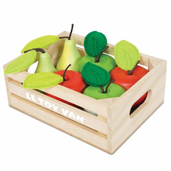 TV191-Apple-&-Pears-Red-Green-Wooden-Play-Foods Le Toy Van Gajba jabuke i kruške - Image 1