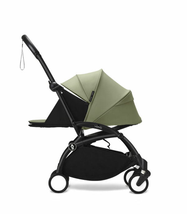 Stokke YOYO³ kolica i sklopiva košara – Black/Olive (Gratis Color pack) - Image 2