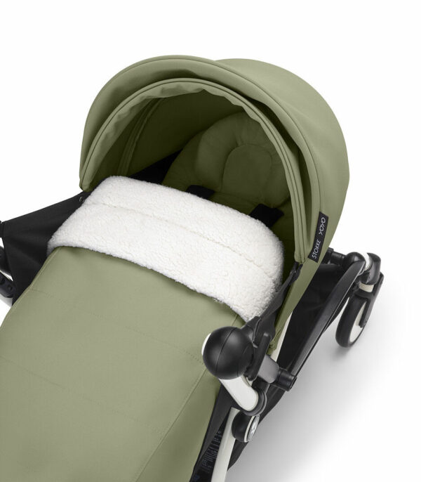 Stokke YOYO³ kolica i sklopiva košara – Black/Olive (Gratis Color pack) - Image 4