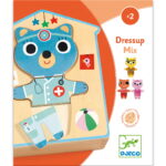 Djeco Set drvenih puzli u drvenoj kutiji - Oblačenje - 2+godine - Image 3
