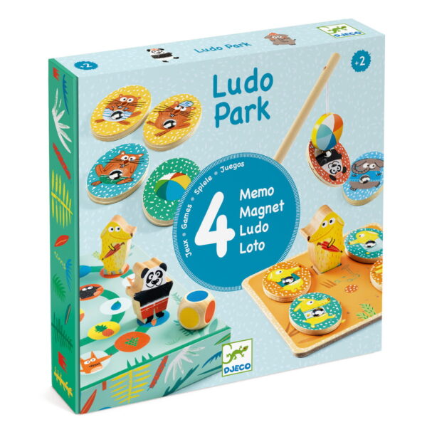 Djeco Društvena igra - LudoPark 4 igre – 2+godine - Image 1