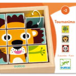 Djeco Drvene blok puzzle - Tournanimo - 2+ godine - Image 4