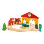 Djeco Mini željeznički set (vozić, stanica i tračnice)