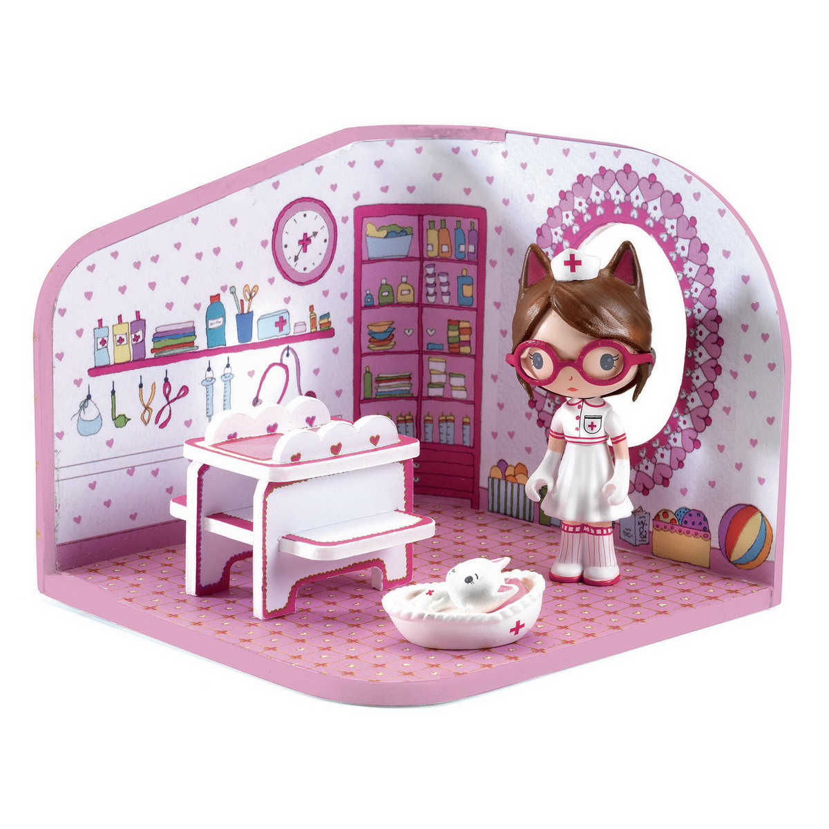DJ06956-C1-RVB Djeco Tinyly ordinacija s lutkicom - Milou - Image 1