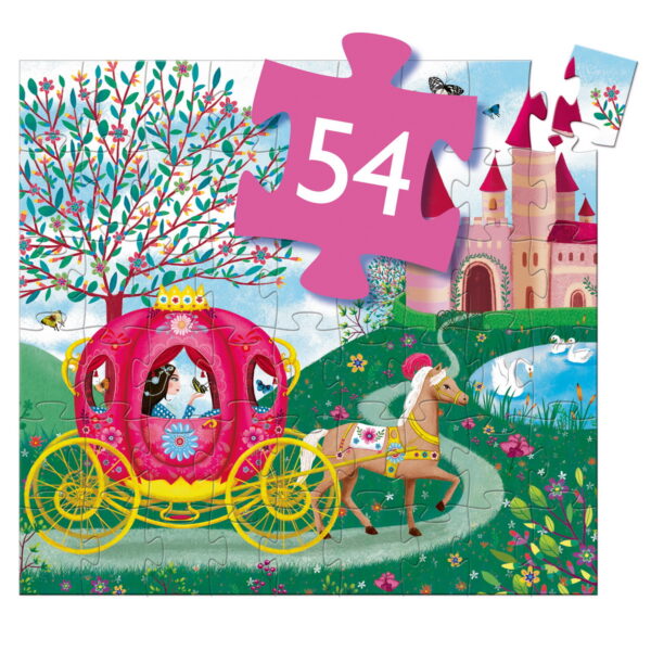 DJ07254-C1-RVB Djeco Puzzle - Princeza i kočija 54 kom - Image 4