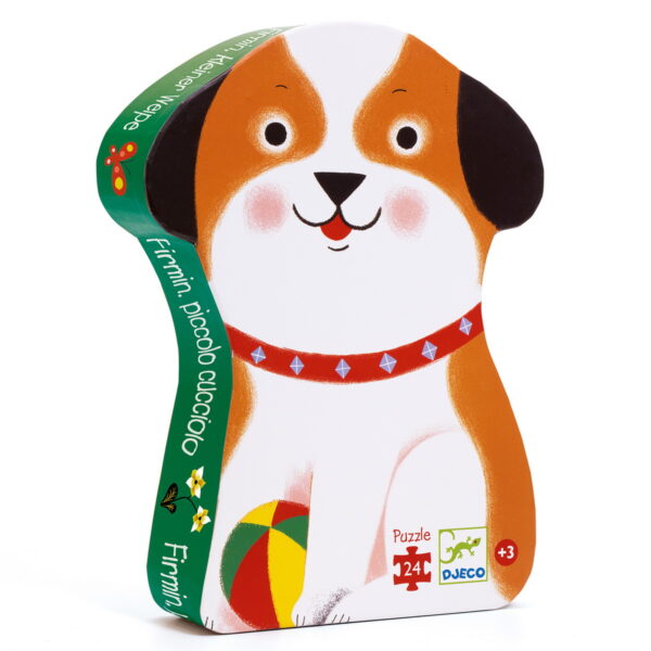 DJ07280-B3D-RVB Djeco Puzzle - Mali psić Firmin little puppy - 24 dijela - Image 5