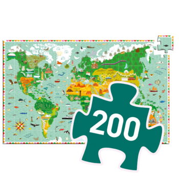 Djeco Edukativne puzzle - Put oko svijeta 200 kom