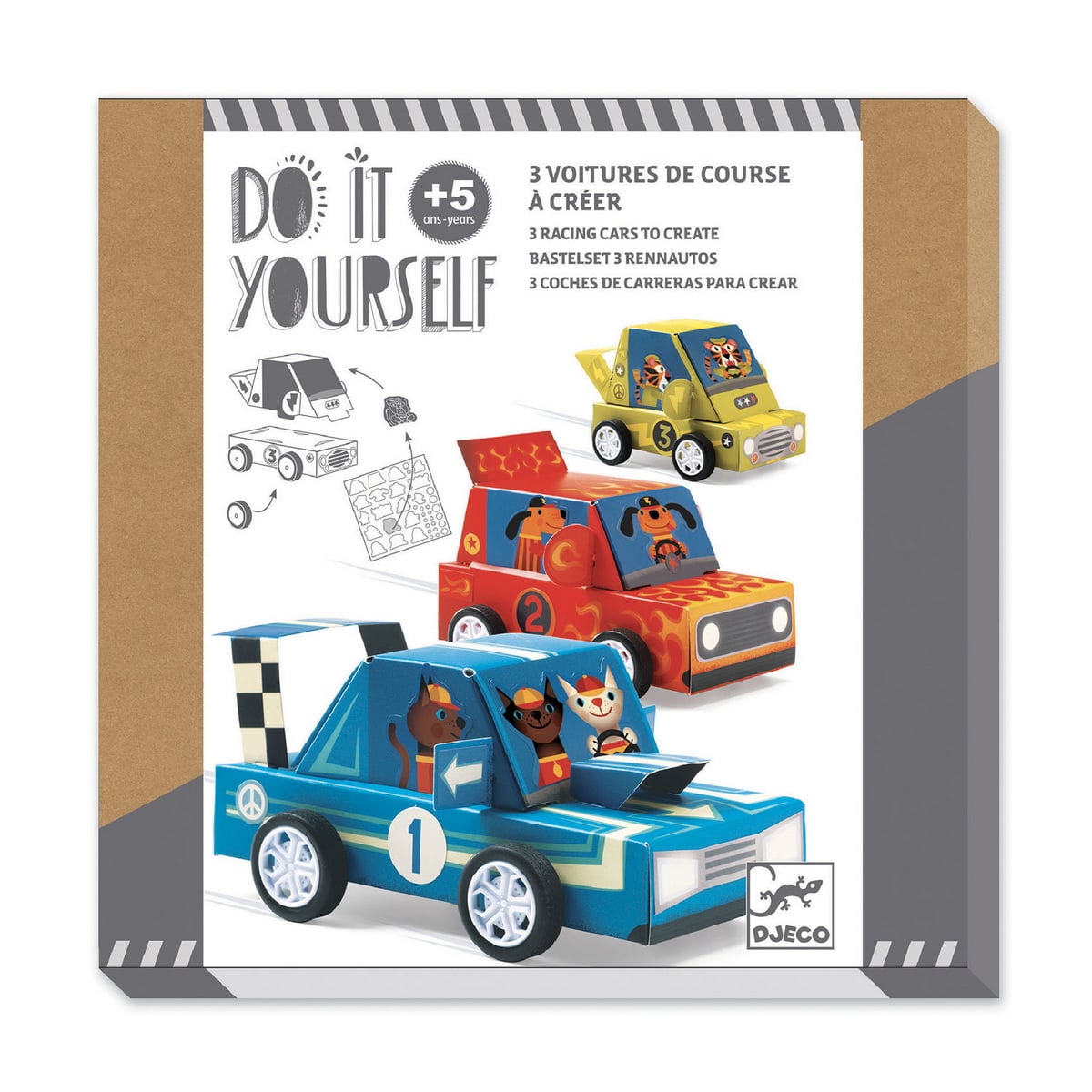 DJ07932-B3D-RVB Djeco Uradi sam set- Napravi svoje auto - 5+ godina - Image 1